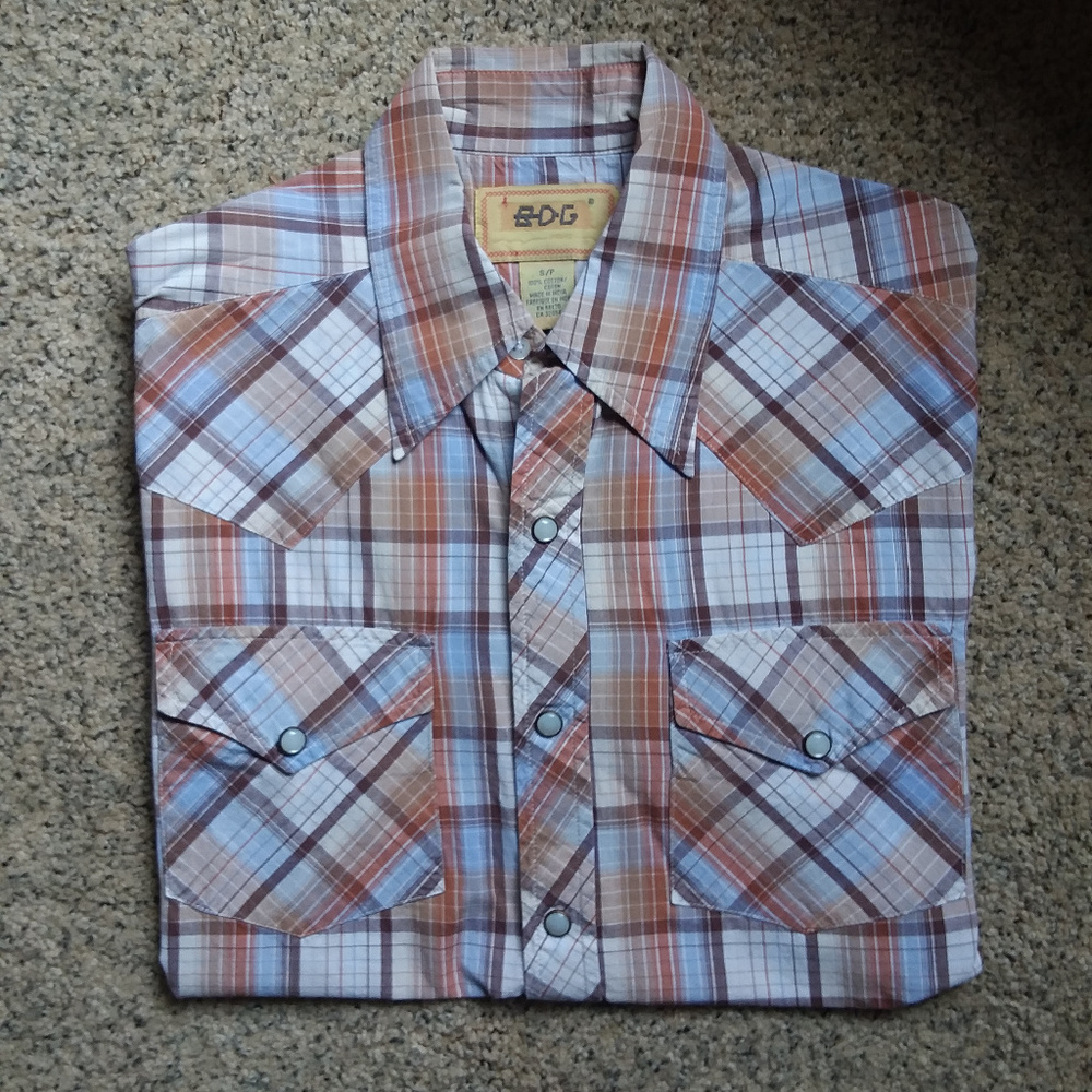 double breasted snap button short sleeve